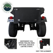 Overland Vehicle Systems Military Style Off Road Trailer With Full Articulating Suspension suspension view
