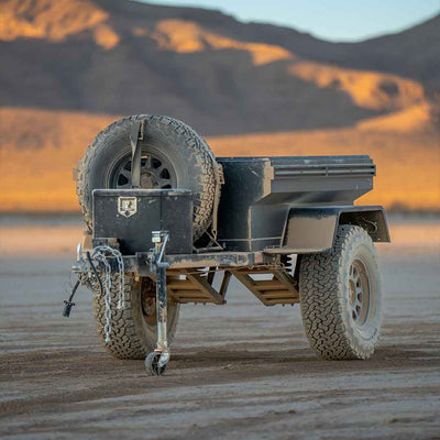 Overland Vehicle Systems Military Style Off Road Trailer With Full Articulating Suspension hero view 
