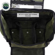 Overland Vehicle Systems Overnight Bag with Handle & Straps - #16 Waxed Canvas Storage