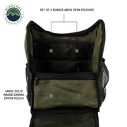 Overland Vehicle Systems Overnight Bag with Handle & Straps - #16 Waxed Canvas Storage