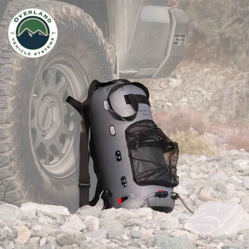 Overland Vehicle Systems Portable Camp Shower - 23 QT, Nozzle & Accessories