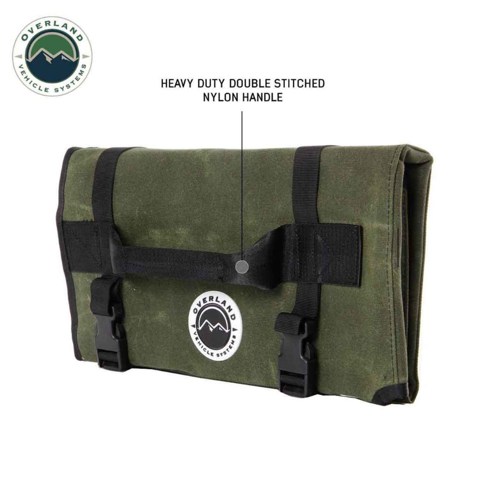 Overland Vehicle Systems Rolled General Tool Storage Bag - #16 Waxed Canvas