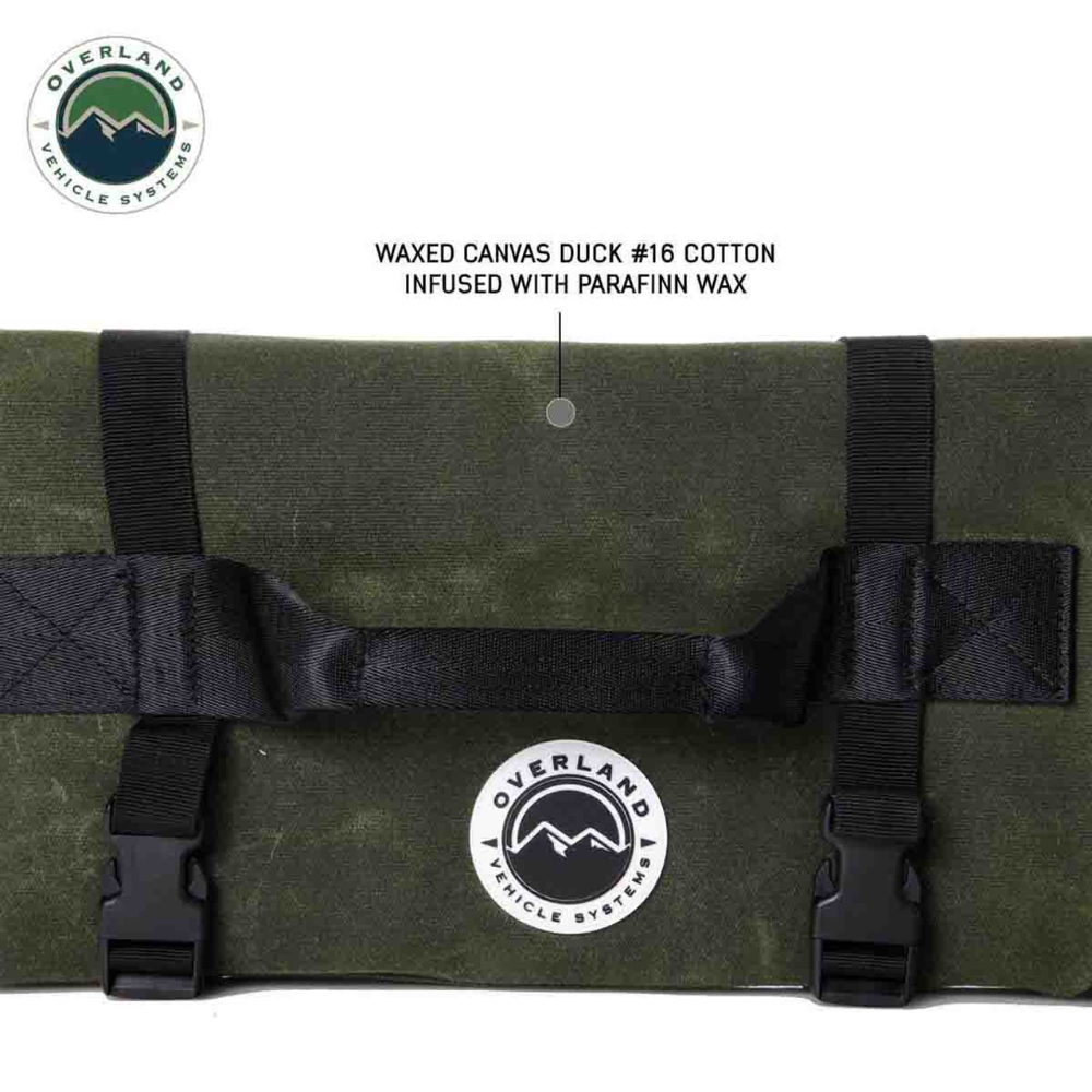 Overland Vehicle Systems Rolled General Tool Storage Bag - #16 Waxed Canvas