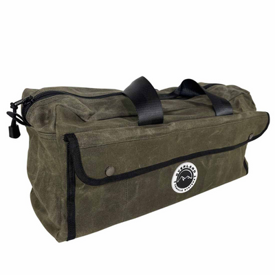 Overland Vehicle Systems Small Duffle Bag with Handle & Straps - #16 Waxed Canvas Storage
