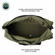 Overland Vehicle Systems Small Duffle Bag with Handle & Straps - #16 Waxed Canvas Storage