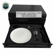 Overland Vehicle Systems Ultimate 39 Piece Utensil Set - Black Powder Coat Universal