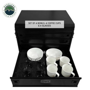 Overland Vehicle Systems Ultimate 39 Piece Utensil Set - Black Powder Coat Universal