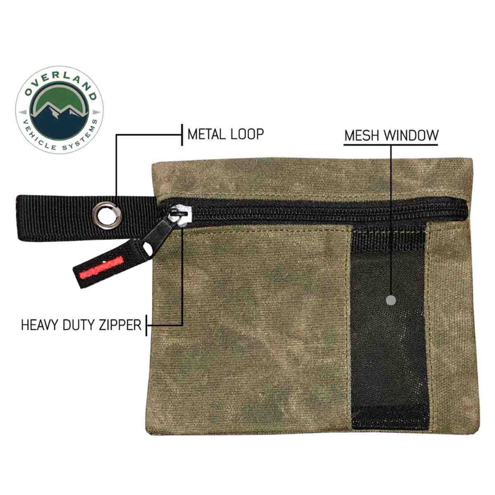 Overland Vehicle Systems Small Size 3-Bag Set of Storage Bags - #12 Waxed Canvas