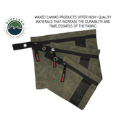 Overland Vehicle Systems Small Size 3-Bag Set of Storage Bags - #12 Waxed Canvas