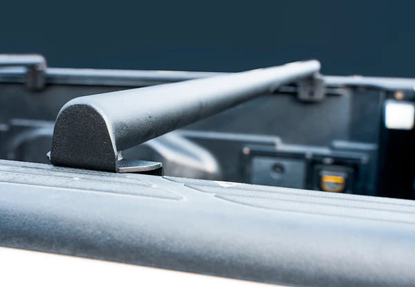 Image showing the zoomed view of the overland flat bed bars for toyota tacoma
