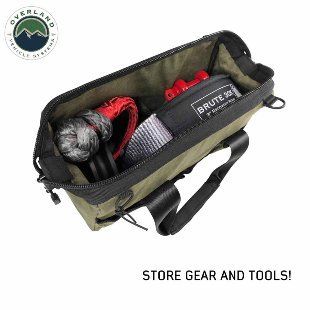 Overland Vehicle Systems All Purpose Tool Storage Bag - #16 Waxed Canvas