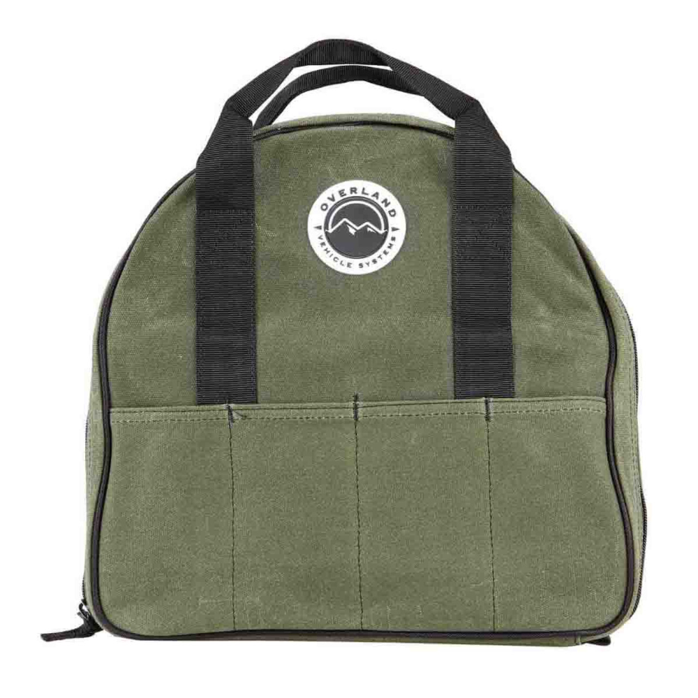 Overland Vehicle Systems Jumper Cable Storage Bag - #16 Waxed Canvas