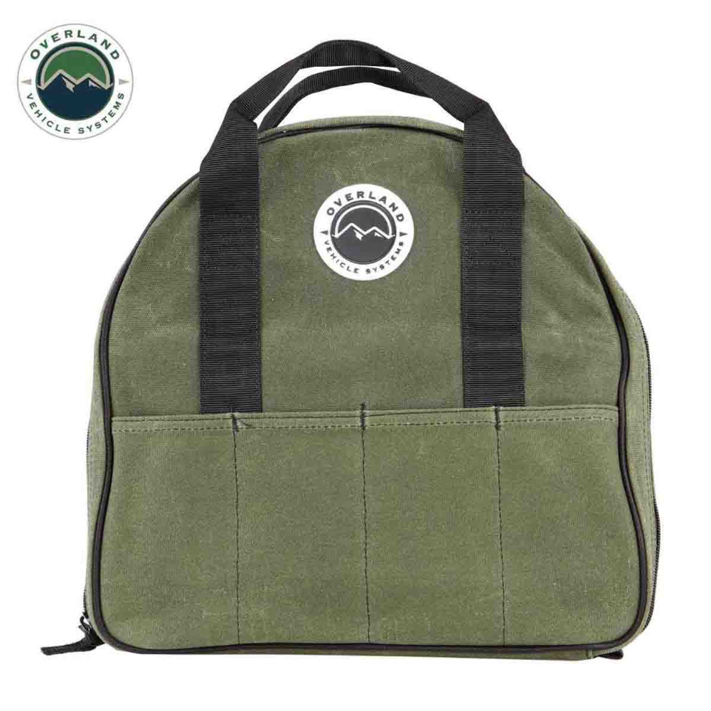 Overland Vehicle Systems Jumper Cable Storage Bag - #16 Waxed Canvas