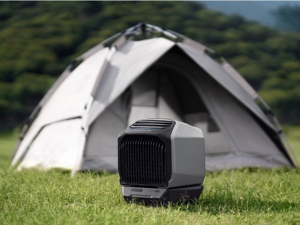 Portable Camping AC with exhaust attachment EcoFlow Wave 2 