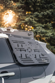 Close up view of the Prinsu Rear Window Accessory Panel