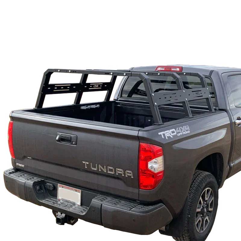 RCI 18" HD Bed Rack For Dodge RAM 1500, 2500 & 3500 back and side view