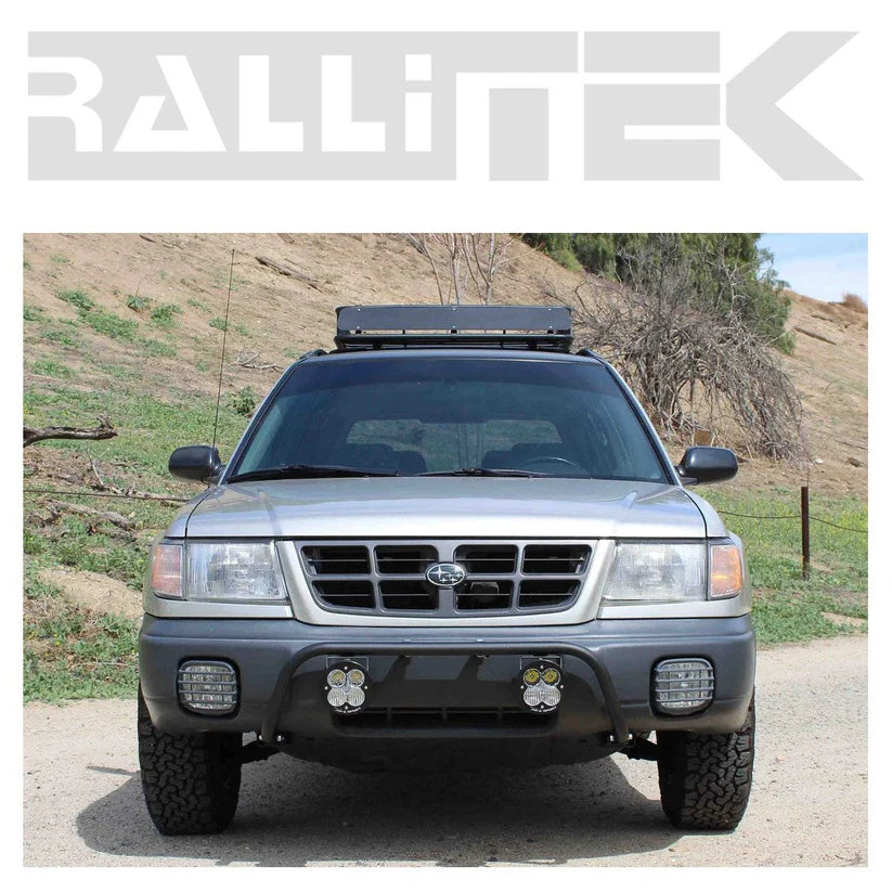 Image showing the ralitek light bar mounted on a rig with two LED lights attached