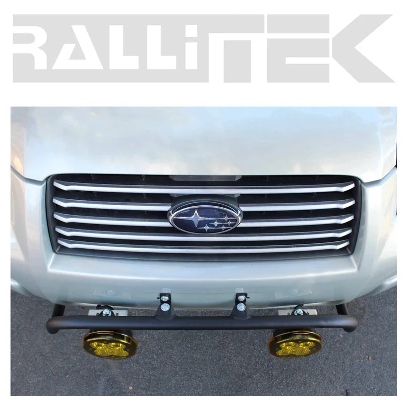 Image showing the ralitek light bar mounted on a rig with two LED lights attached