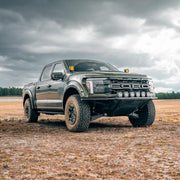 Ford Raptor pre-runner front bumper high-mount final installed view