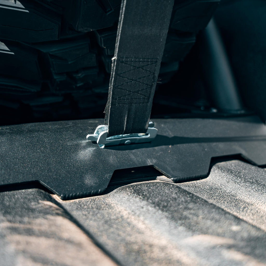 Ford Raptor chase rack base frame raw finish close-up