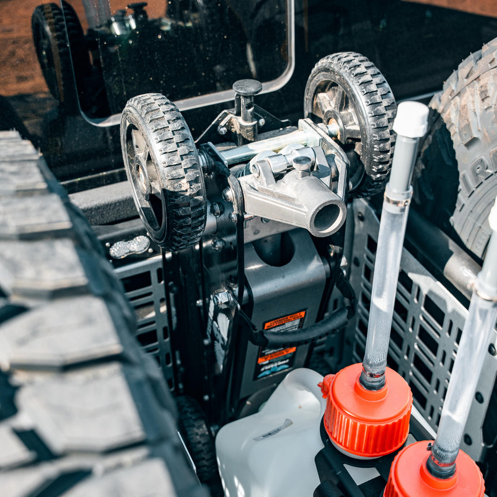 Ford Raptor bed rack system side profile on truck