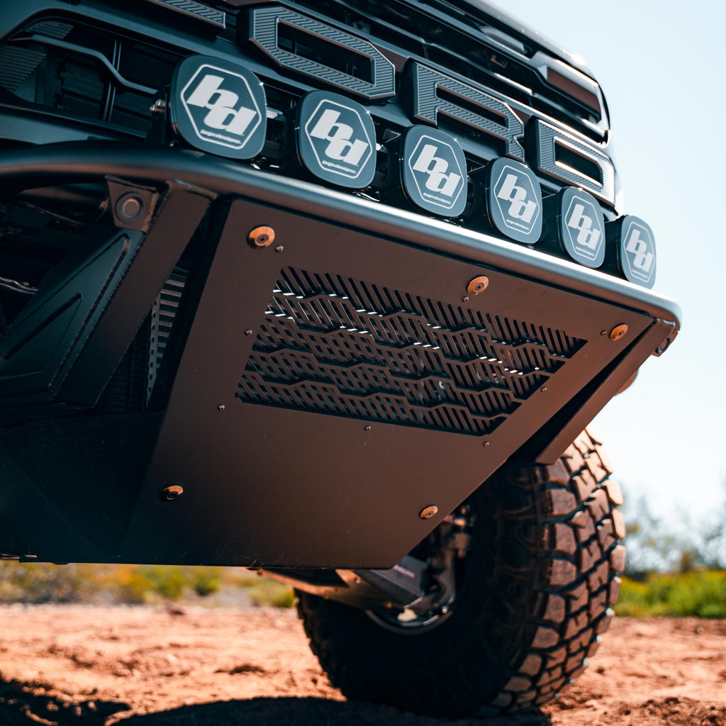 Ford Raptor desert bumper front three-quarter view