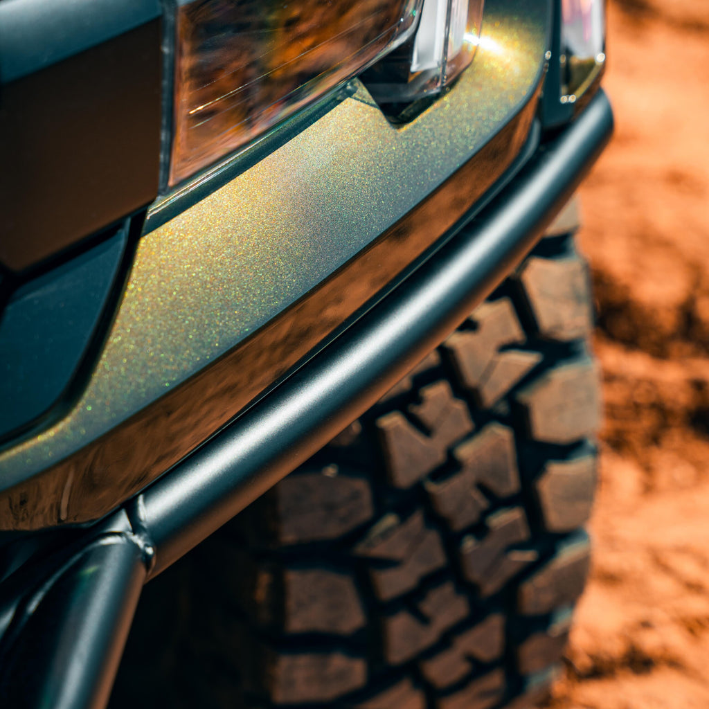 3rd gen Raptor bumper internal bolt-on system close-up