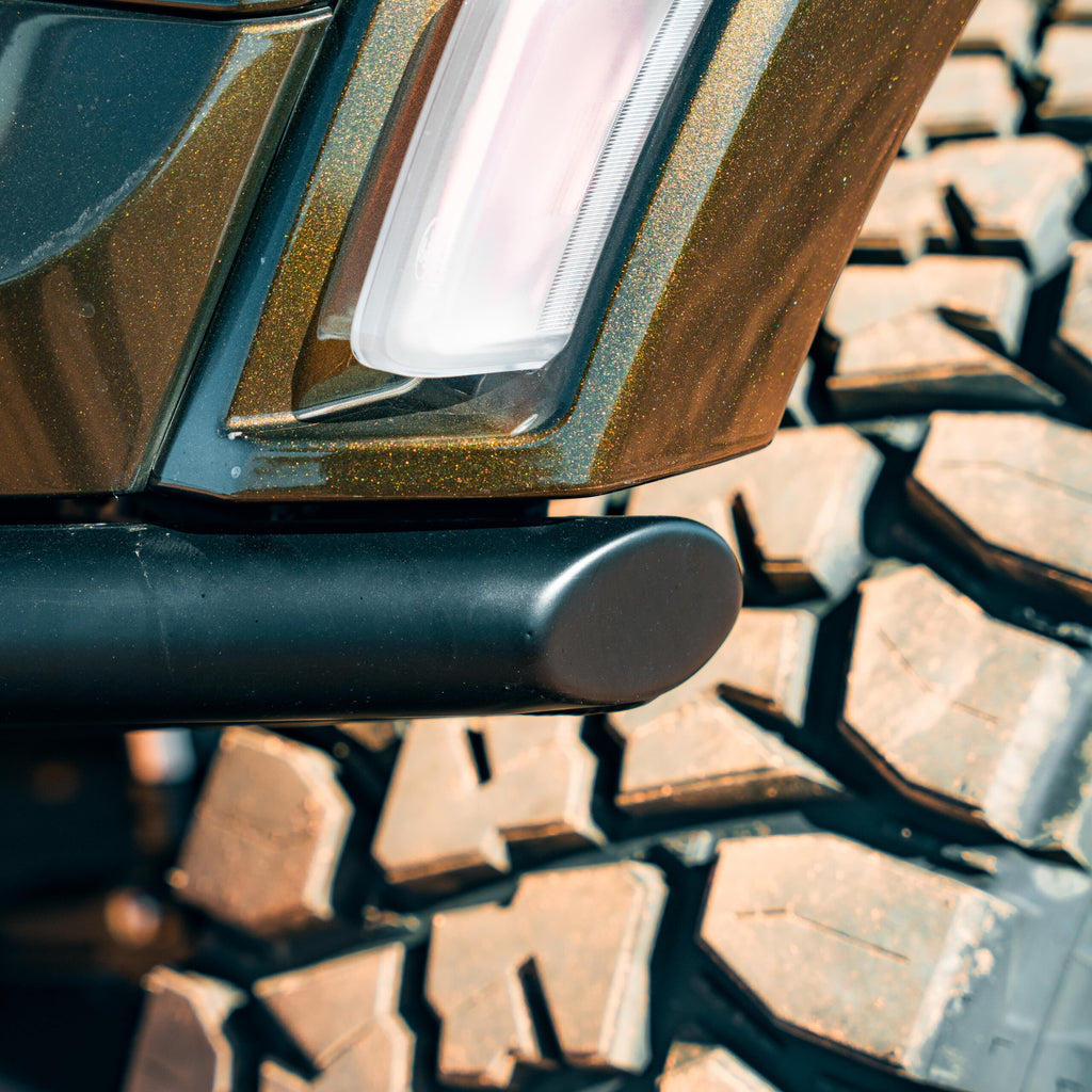 Raptor high clearance front bumper frame rail mounting