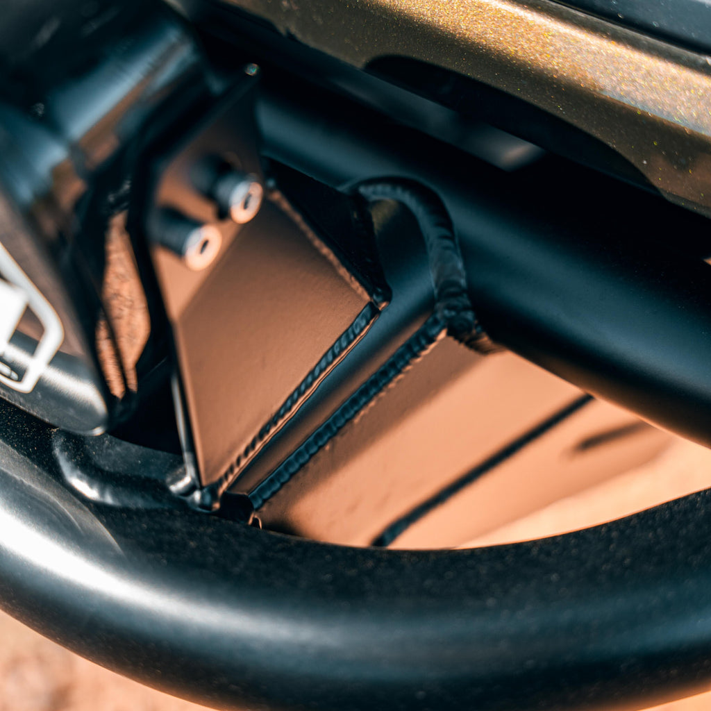 Raptor aftermarket bumper Baja Designs light bar bracket