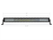 32" Lower Bumper Hidden LED Light Bar Kit Fits 2016-2023 Toyota Tacoma