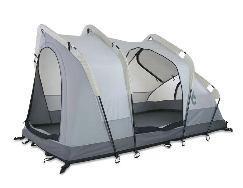 REV Tent Gen 2 inner tent three-quarter open showing built-in mattress