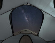 C6 REV Tent Gen 2 interior moonroof view with stars for stargazing