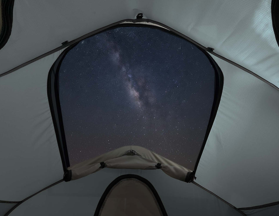 C6 REV Tent Gen 2 moonroof stargazing view from inside tent