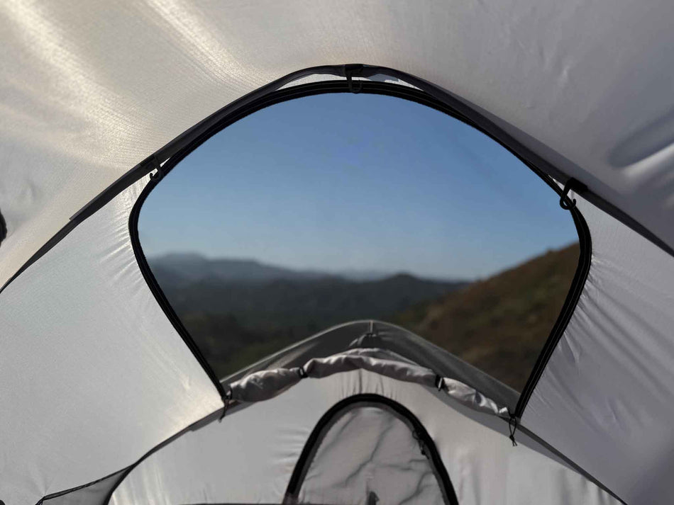 REV Tent Gen 2 moonroof feature overhead detail