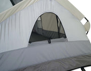 REV Tent Gen 2 exterior rear vent open for airflow view