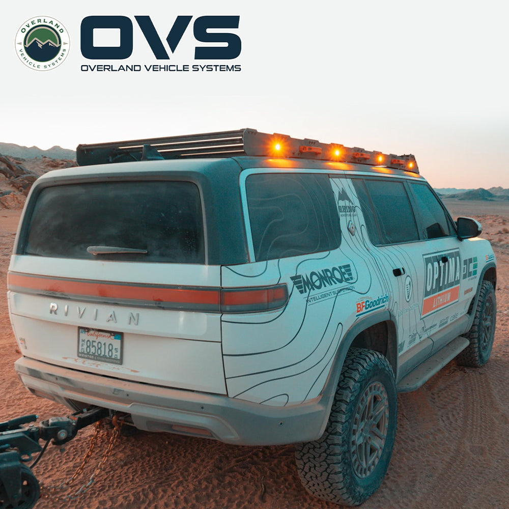 Ruff Rax Rivian R1S Roof Rack - Rear Three Quarter View