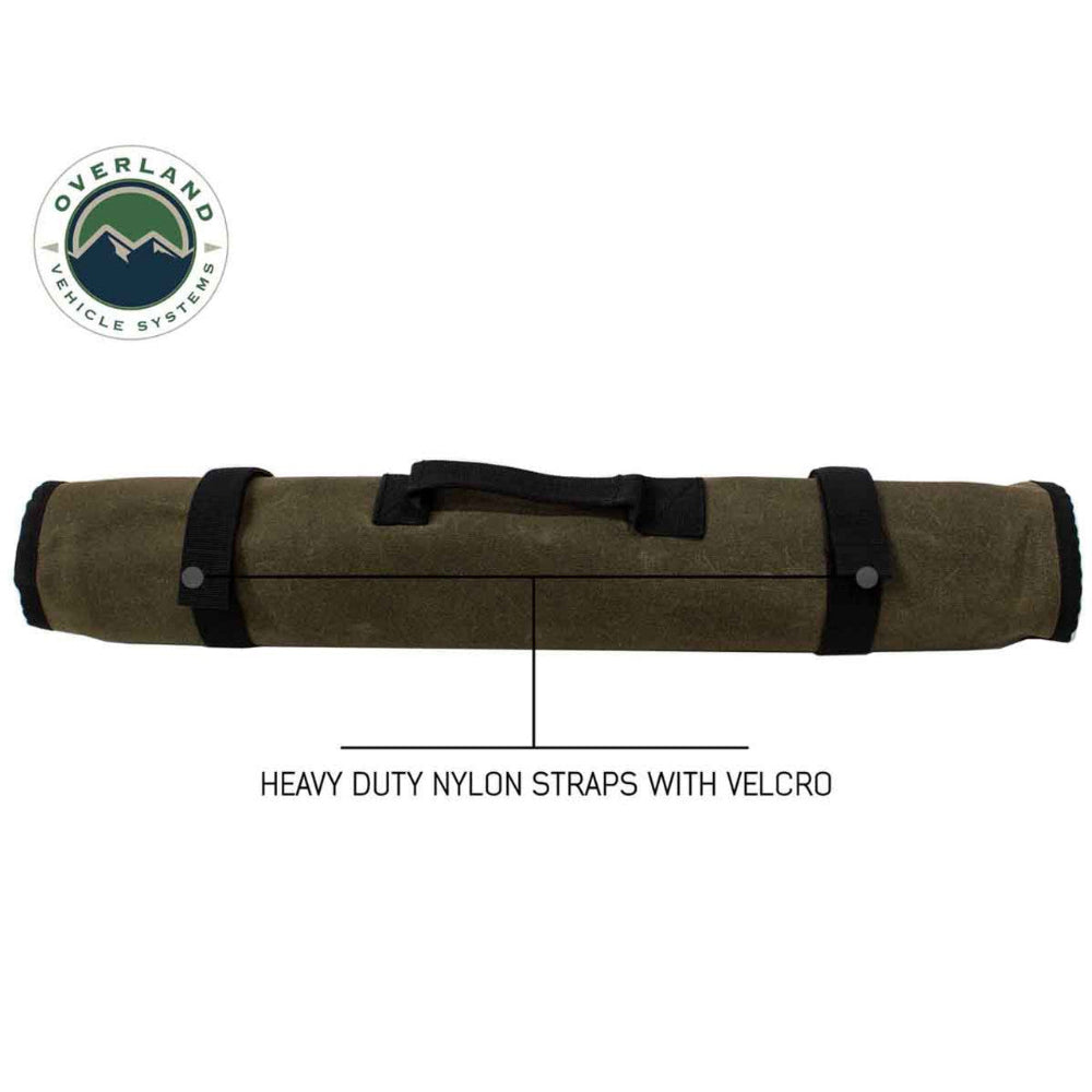 Overland Vehicle Systems Rolled Socket Organizer Storage Bag - #16 Waxed Canvas
