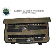Overland Vehicle Systems Rolled Socket Organizer Storage Bag - #16 Waxed Canvas
