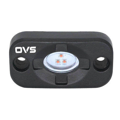 OVS Ruff Rax Rock Light front view — white and amber overland rack lighting
