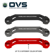 Ruff Rax Billet Grab Handle colour options — red, black, and earth grey