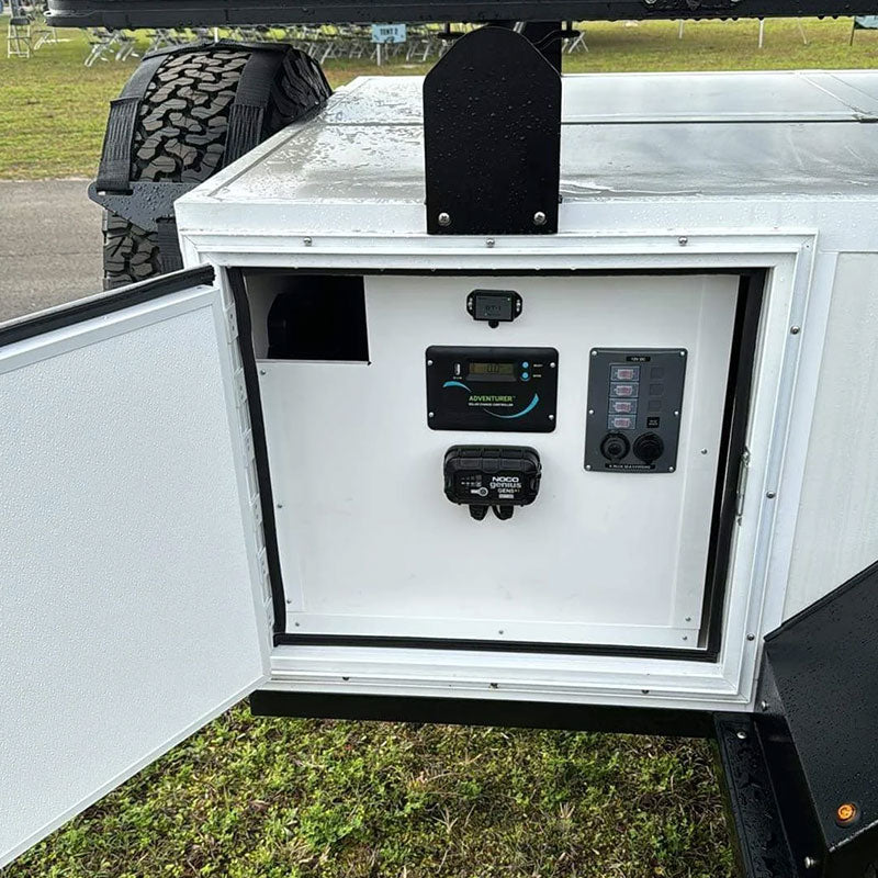 Runaway Campers Venturist XS Trailer 12v system pane;