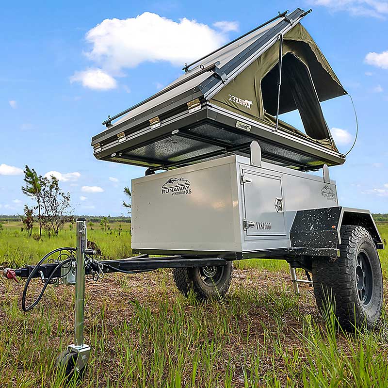 Runaway Campers Venturist XS Trailer front view 