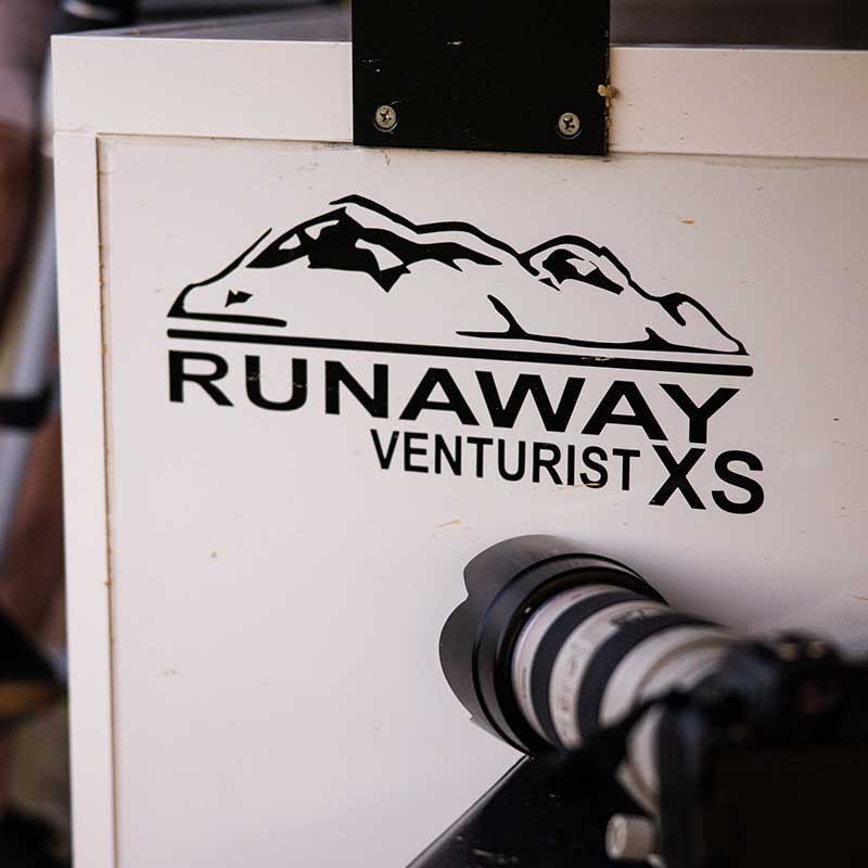 Runaway Campers Venturist XS Trailer logo detail