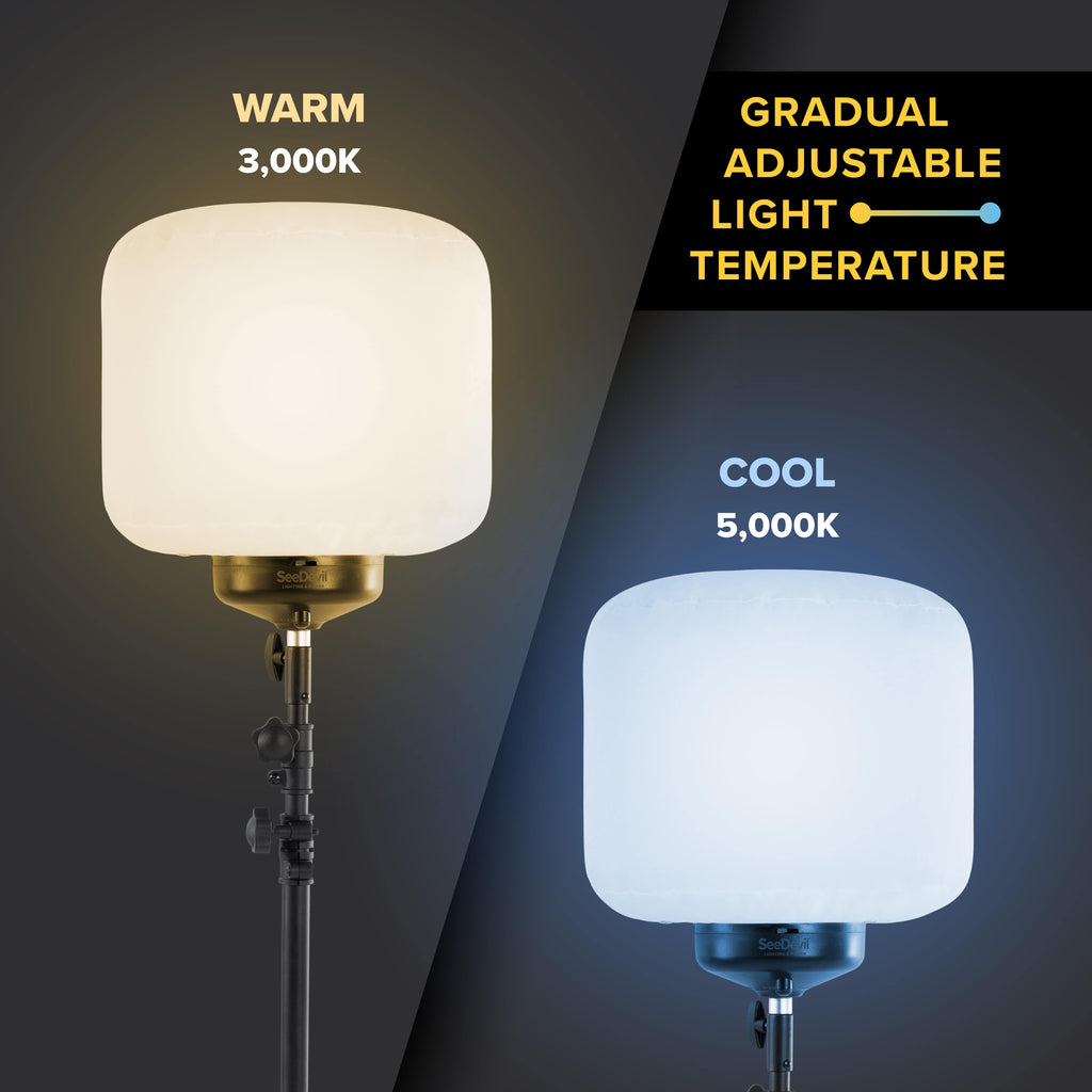 Image showing the warm and cool adjustable light temperature