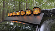 Sherpa LP4 Cutout Wind Fairing with baja lights mounted