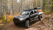 Sherpa PAK system bed rack mounted on a tacoma in the field
