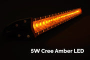 Cali Raised LED 42" Slim Single Row LED Bar (Amber)