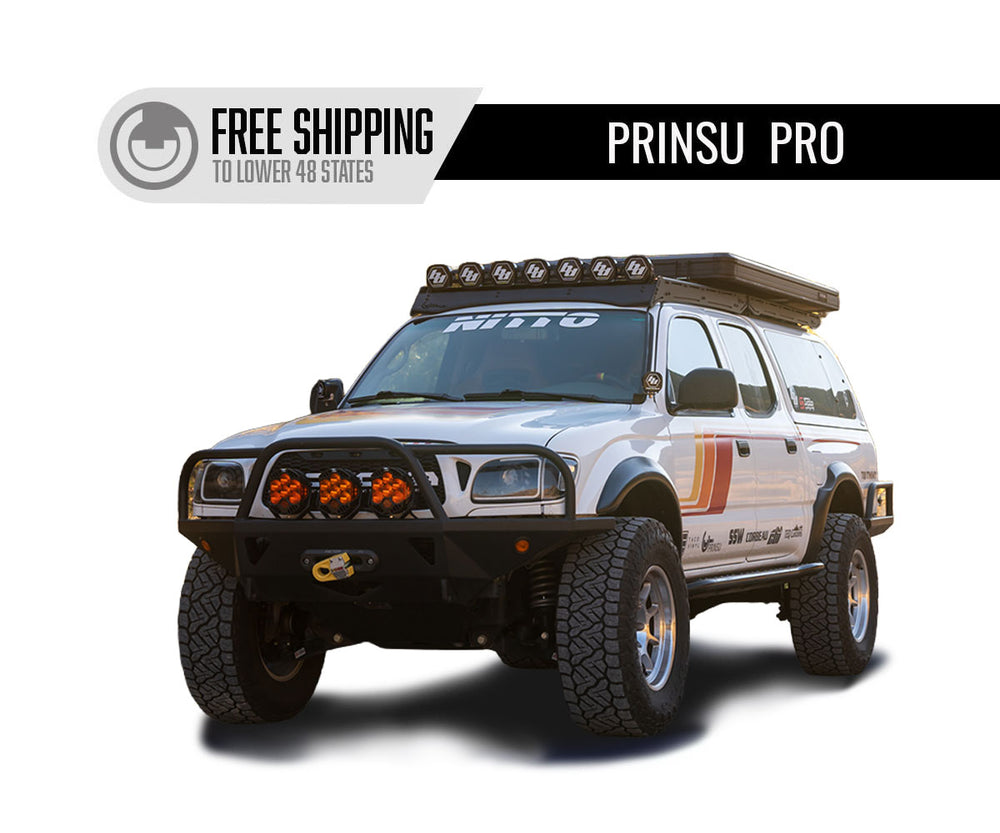 Toyota Tacoma Prinsu Pro Double Cab Cab Rack 1995-2004 installed hero shot