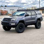 Prinsu Pro 4Runner roof rack overhead view showing 6 drop-in mounting points per crossbar