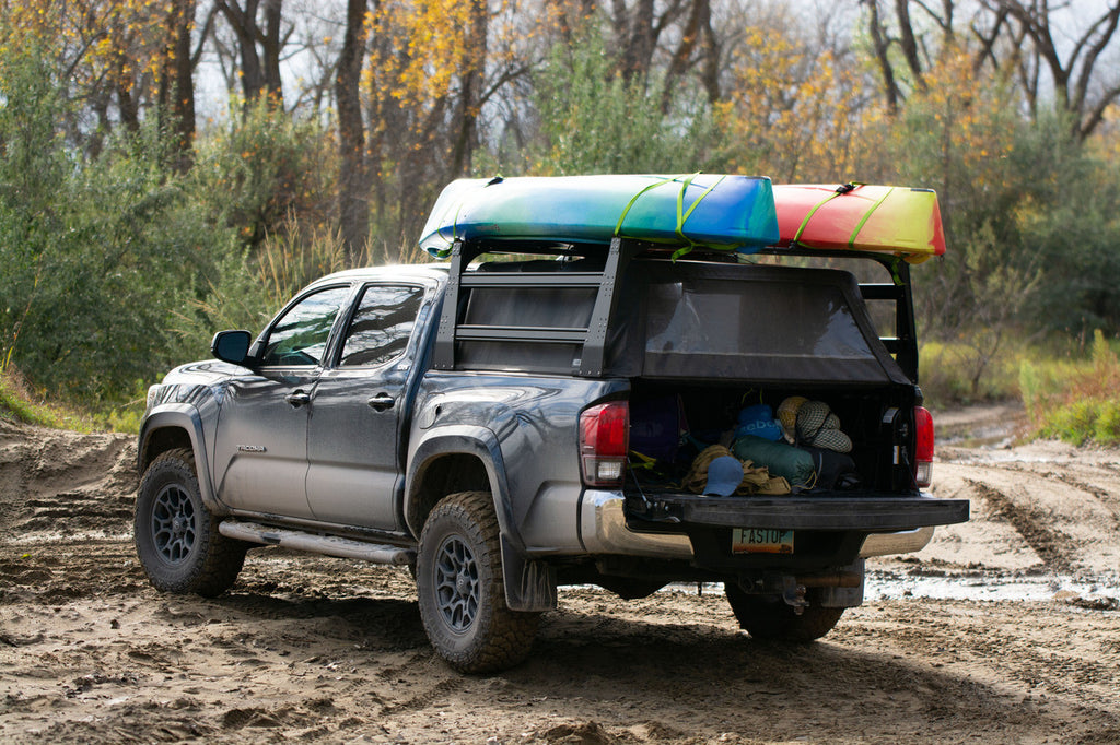 Overlanding setup with gear